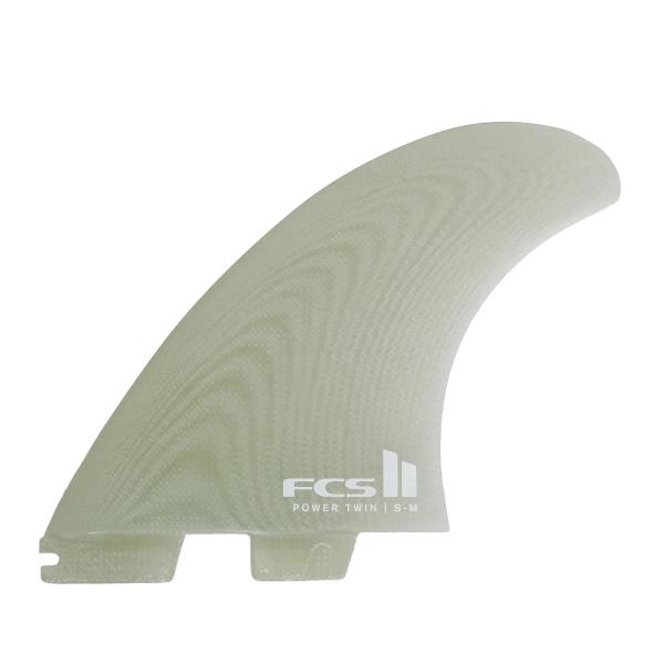 FCS2 POWER TWIN + 1 FIN PG S-M Clear FCS II POWER ...