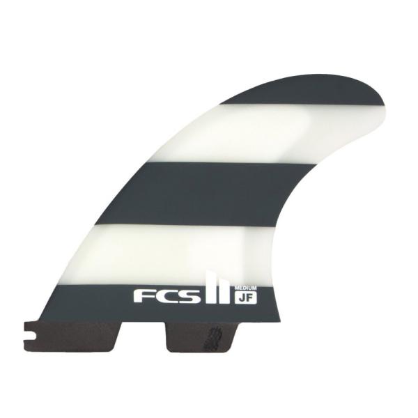 【FCS2 フィン】FCS2 JF PC TRI FIN L BLK WHITE FCS II エフ...