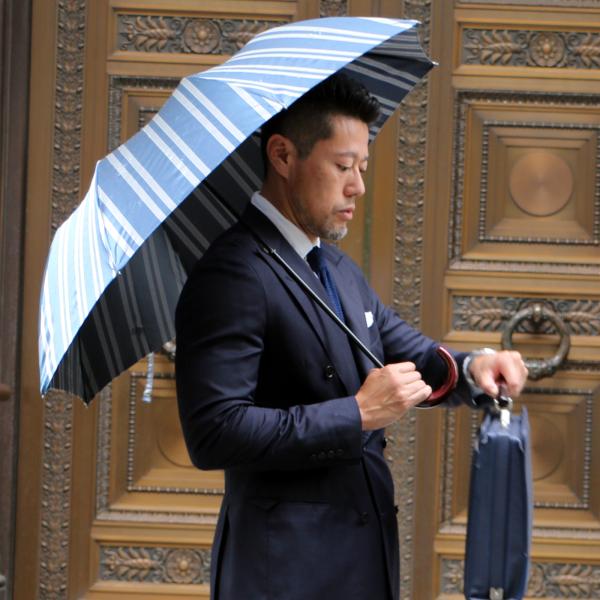 【当店限定品】Ramuda 漆塗り 折り畳み傘 レジメンタル 漆小曲 耐風骨 折りたたみ傘 軽量 5...