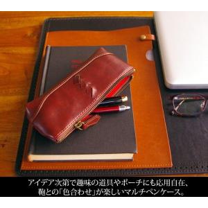 ペンケース 筆記具　ペンケース 大容量 筆箱 レザー メガネケース　ギフト　プレゼント　 ビジネス　Y16