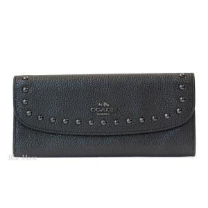 コーチ COACH 長財布 レディース リベット スリム レ...