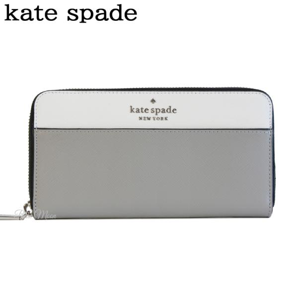 ケイトスペード KATE SPADE 財布 レディース 長財布 ラウンドファスナー 本革 WLR00...