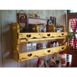 白 カントリー棚 ホワイト 木製 飾り棚 : Romixey - 通販 - Yahoo