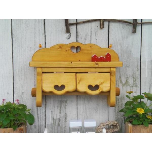 ペーパーホルダー ラック トイレ 収納 カントリー 可愛い トイレペーパーホルダー（W）B