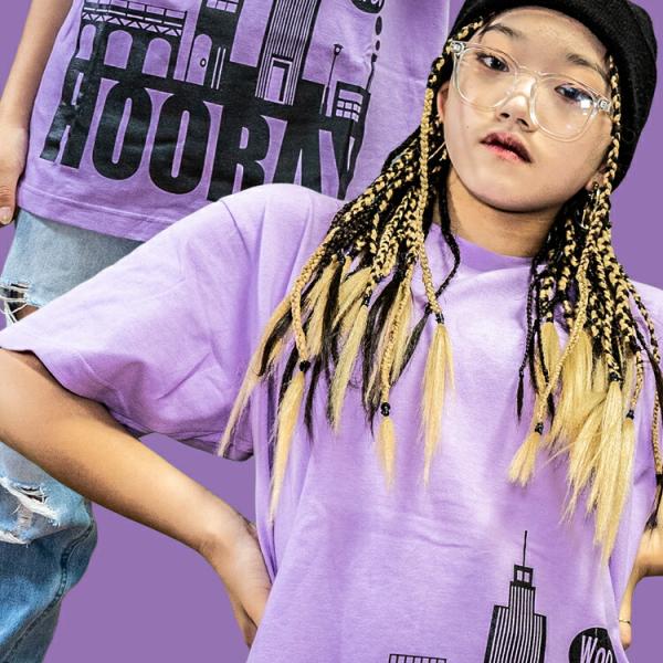 キッズダンス衣装 キッズ ダンス 衣装 ヒップホップ ガールズ ｔシャツ 韓国 kpop トップス ...