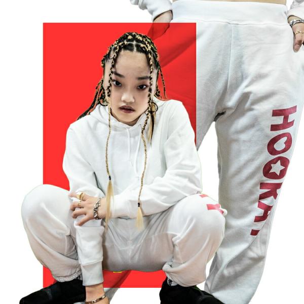 ダンスパンツ スウェットパンツ ダンス フーレイのハートスタースウェットパンツ ロングパンツ ヒップ...