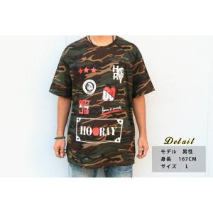 迷彩 tシャツ ダンス ヒップホップ 韓国ファ...の詳細画像3