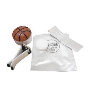 バスケ グッズ 雑貨 プレゼント イベント 卒業 部活 ギフト 記念品 学校 車用芳香消臭ボール　バスケットボールタイプ（フレグランス）