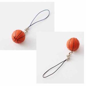 バスケ グッズ 雑貨 プレゼント イベント 卒業 部活 ギフト 記念品 学校 子供 バスケットボール型　ファッションストラップ(インクミスあり)　１個