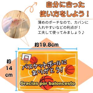 バスケ ポーチ グッズ 小物 収納 雑貨 オリ...の詳細画像3