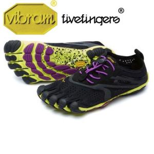 Women&apos;s V-Run ラン Black/Yellow/Purple レディース vibram ...