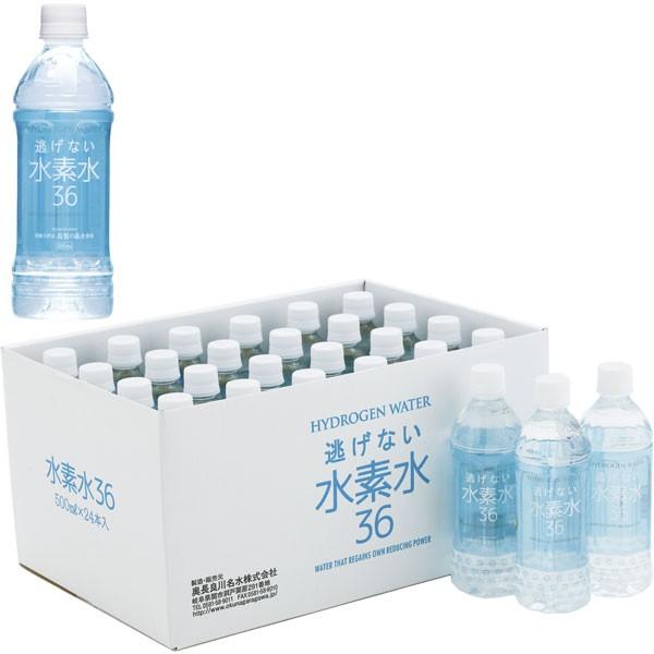 水素水36（ブルーラベル/500ml）〔ペットボトル入り水素水〕（24本ケース） 奥長良川名水  送...