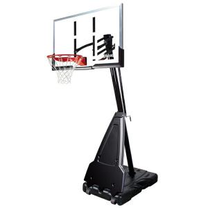 54インチ プラチナ TFポータブル 家庭用/高さ調節可能 メーカー直送品 SPALDING スポルディング バスケ 家庭用バスケットゴール リング