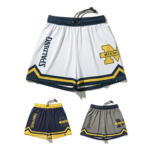 ジャージーショーツ ミシガン ライン スポルディング SPALDING SMP25023M 吸水速乾...