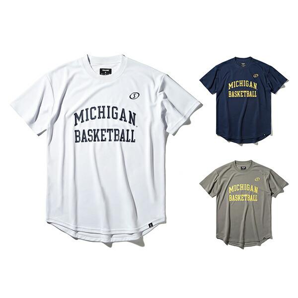 Tシャツ ミシガン バスケットボール アーチ ロゴ ラウンドヘム スポルディング SPALDING ...
