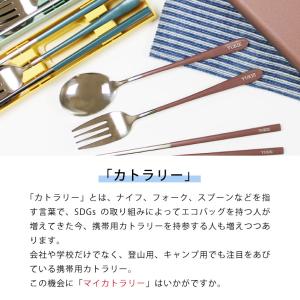 カトラリーセット 携帯用 お箸 スプーン フォ...の詳細画像2