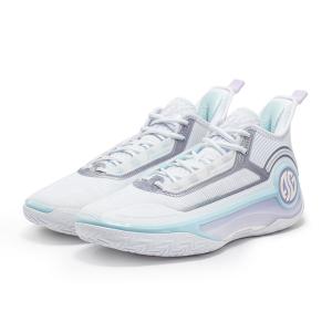 361° AG4 W572341111-2 WHT/BLU バスケットシューズ メンズ レディース バッシュ ミッドカット 白｜basketballpro