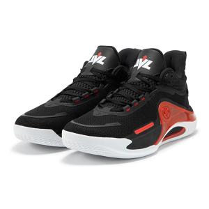 361° AG LEVEL UP 2.0 W572341116-4 BLK/RED バスケットシューズ メンズ レディース バッシュ ミッドカット｜basketballpro