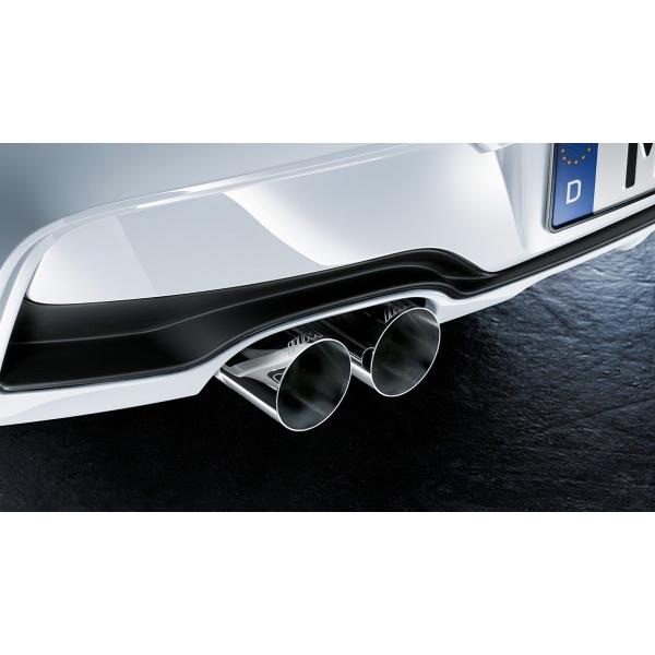 BMW純正 1シリーズ F20 F21 Mパフォーマンス マフラーカッター クローム 2本出し Mロ...