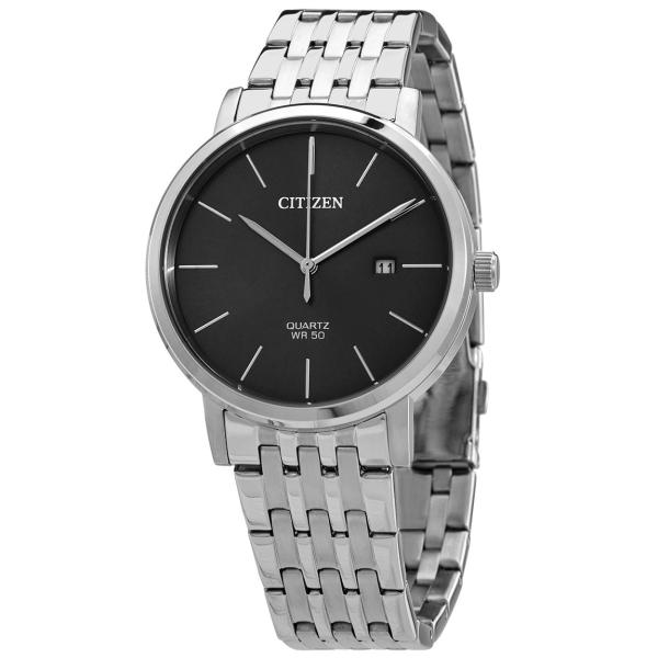 Citizen クオーツ 腕時計 グレー文字盤 ステンレススチール メンズ BI5070-57H