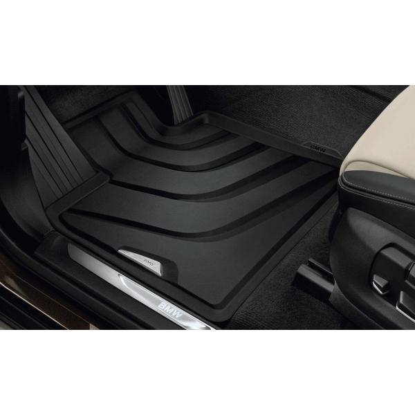 BMW純正 F15 X5 F16 X6 フロアマット オールウェザー フロント用 左右セット ブラッ...