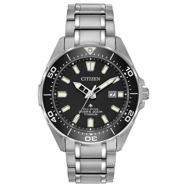 Citizen Promaster Sea 腕時計 エコ・ドライブ ブラックダイヤル メンズ 44m...
