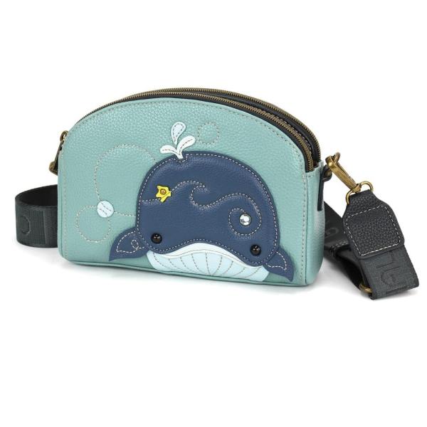 CHALA ホエール クジラ クロスボディバッグ ショルダーバッグ RFIDスキミング防止 ヴィガン...