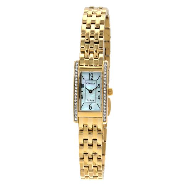 Citizen Petite Palidoro 腕時計 レディース ホワイトマザーオブパール ゴール...