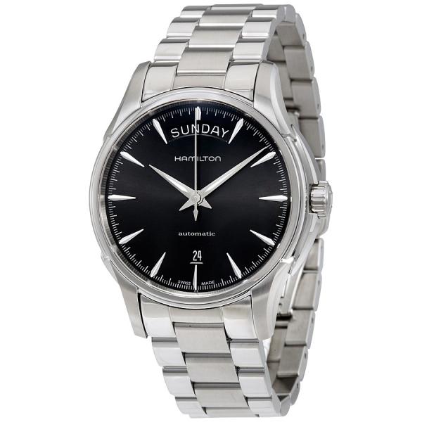 Hamilton Jazzmaster 腕時計 ブラック文字盤 ステンレススチール 自動巻 メンズ ...
