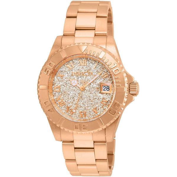Invicta Angel 腕時計 レディース ローズゴールド クオーツ ステンレス 200m防水 ...