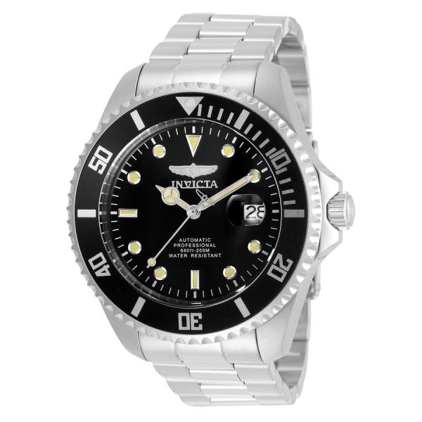 Invicta Pro Diver 腕時計 自動巻 ブラック文字盤 ステンレス メンズ 35717