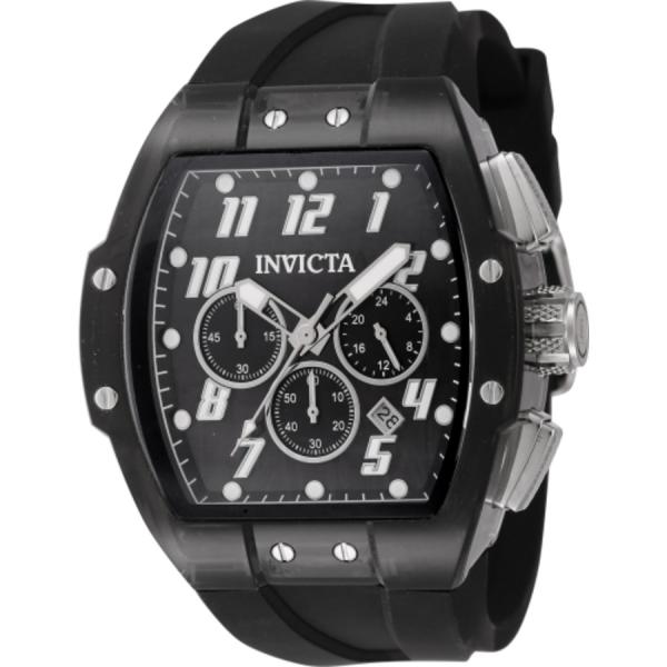 Invicta S1 Rally 腕時計 クロノグラフ GMT クオーツ ブラック文字盤 メンズ 4...