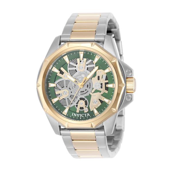 Invicta Objet D Art 腕時計 メンズ 44mmケース ゴールド/シルバー スケルト...