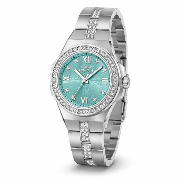 Invicta Specialty 腕時計 34mm ブルー文字盤 ステンレススチール シルバー レ...