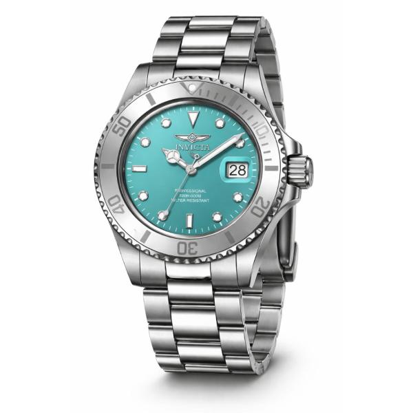 Invicta Pro Diver Aurenova 腕時計 40mm ライトブルー文字盤 シルバー...