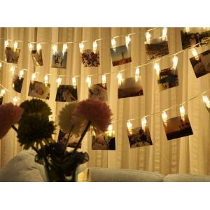 フォトクリップ式 LEDライト デコレーションライト クリスマス パーティー おしゃれ 結婚式 誕生...