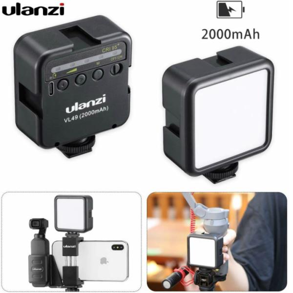 49LEDビデオライト 撮影カメラライト USB充電式 シューマウント付き iPhone Gopro...