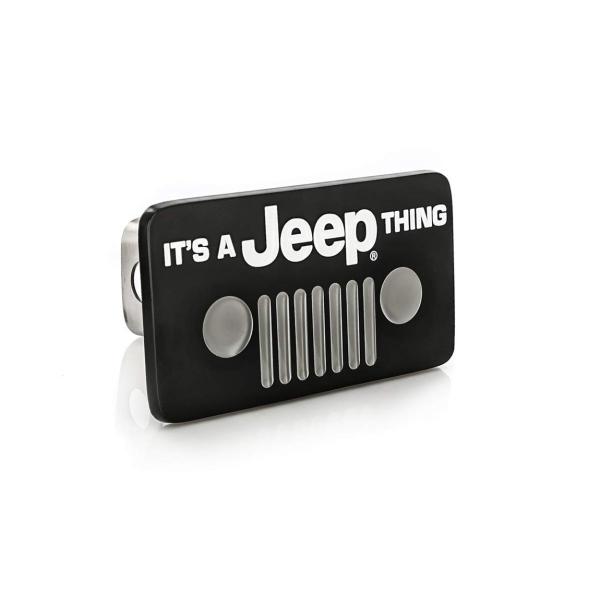 Jeep純正 ヒッチカバー It's a Jeep Thing ロゴ入り ブラックパウダーコート ス...