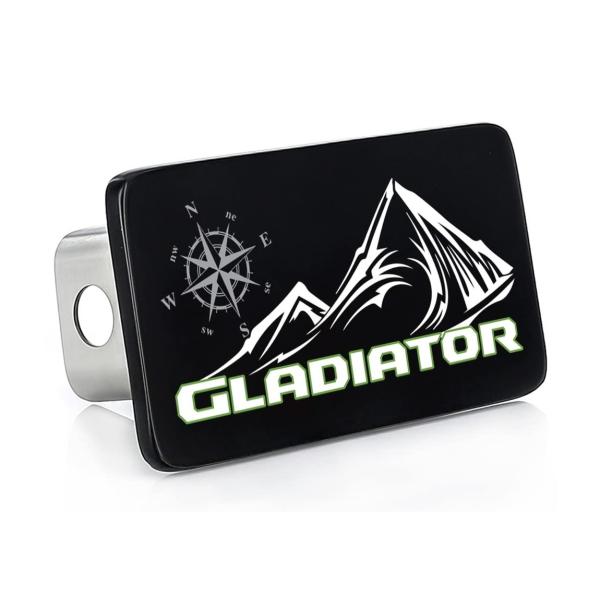 Jeep純正 Gladiator ヒッチカバー 2インチ 5cm 真鍮製 コンパスマウンテンロゴ ス...