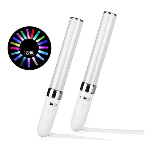 コンサートライト ペンライト 【2個セット】 18色カラーチェンジ  LED 高輝度 ライブ電池式　...