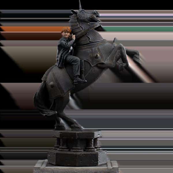 ハリー・ポッター ロン・ウィーズリー ウィザード・チェス デラックス スタチュー 1/10 Iron...