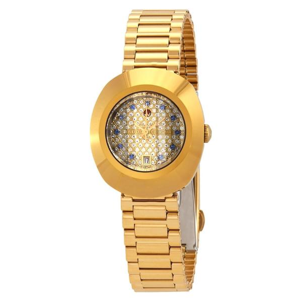 Rado Original 腕時計 レディース ゴールド文字盤 自動巻 イエローゴールドステンレス ...
