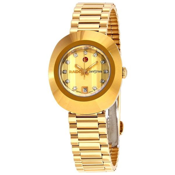 Rado Original Diastar 腕時計 レディース シャンパン文字盤 ダイヤモンド 自動...