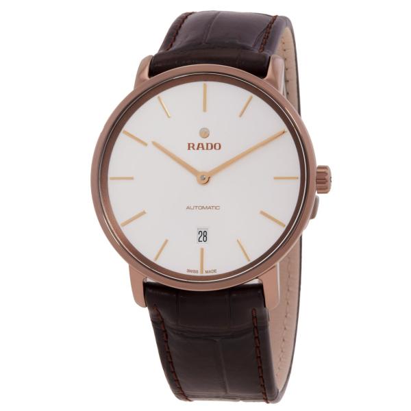 Rado Diamaster Thinline 腕時計 自動巻き メンズ ローズゴールド セラミック...