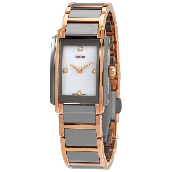 Rado Integral Diamonds 腕時計 ホワイト文字盤 クオーツ レディース グレーセ...