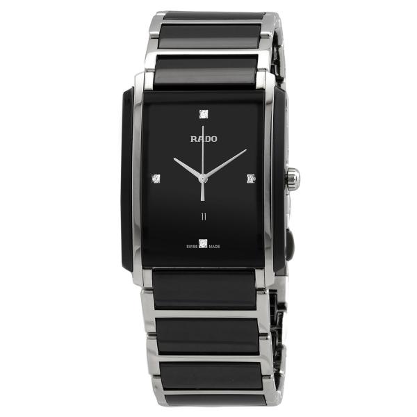 Rado Integral Jubile 腕時計 ブラック文字盤 ブラックセラミック クオーツ メン...