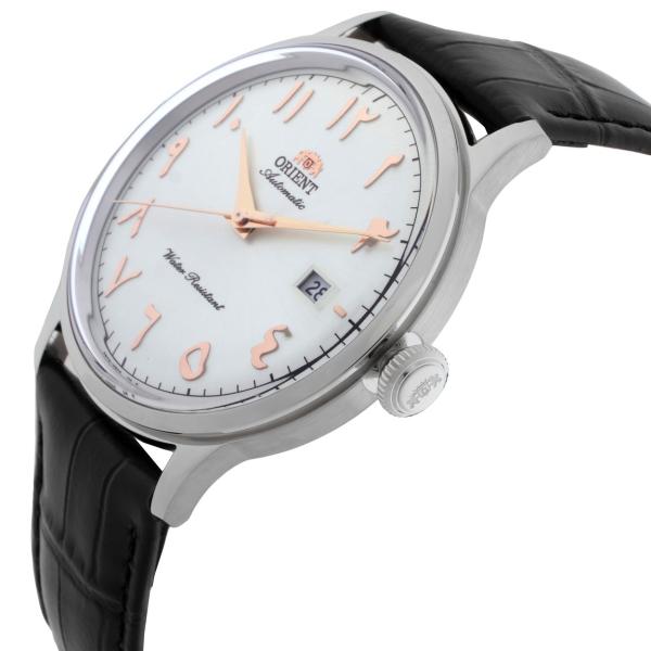 Orient Classic 腕時計 ホワイトダイヤル 自動巻き メンズ ブラックレザーベルト RA...