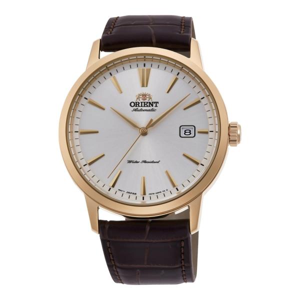 Orient RA-AC0F04S10B 腕時計 自動巻 メンズ マザーオブパール文字盤 ブラウンレ...