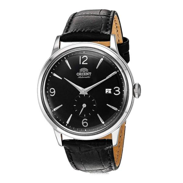 Orient Bambino Small Seconds 腕時計 ブラック文字盤 自動巻き レザーバ...