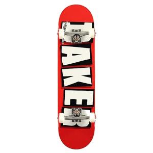 Baker Skateboards Logo Red/White コンプリート スケートボード 7.75インチ